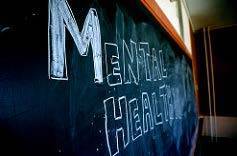 Mental Health written on a chalkboard